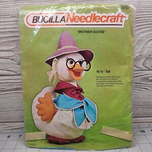 Bucilla Needlecraft Mother Goose Kit Felt Cotton Fabric Plush Goose Nursery 2855